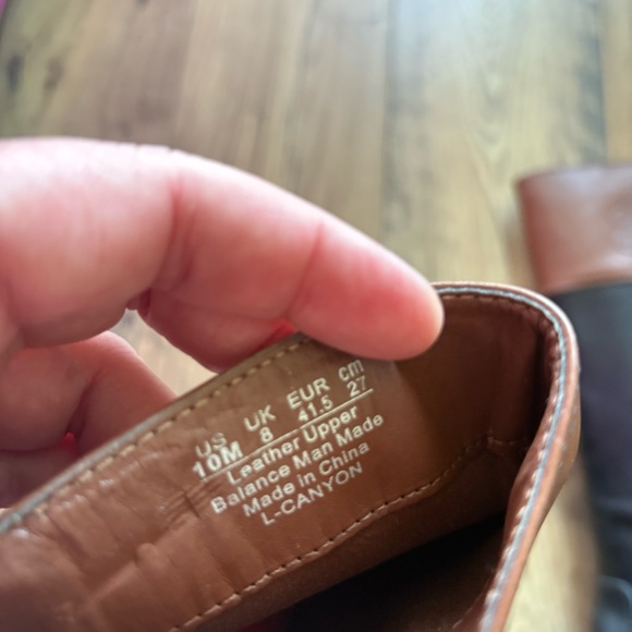 Franco Sarto Canyon Riding Boots in Black and Acorn Leather size 10 Wide Calf - Picture 8 of 16